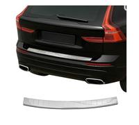 Protection Seuil de Pare-Chocs arrière - Compatible avec Volvo XC60 II 2017-2022 - Couverture de Seuil de Coffre - Bande Seuil de Chargement - Style élégant - en Acier INOX Chromé