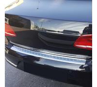 Protection Seuil de Pare-Chocs arrière - Compatible avec VW Passat B7 3C 2010-2015 - Couverture de Seuil de Coffre - Bande Seuil de Chargement - Style élégant - en Acier INOX Chromé