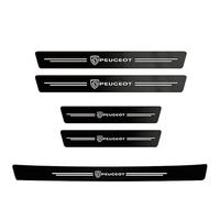 Protection Seuil de Porte de Voiture Compatible avec Peugeot RCZ 2013-2015, Couverture Seuil Protection Garniture Plinthes Fibre de Carbone Anti-Rayures Décoration Accessoires,5pcs