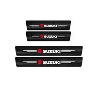 Protection Seuil de Porte de Voiture Compatible avec Suzuki SX4 2006-2012, Couverture Seuil Protection Garniture Plinthes Fibre de Carbone Anti-Rayures Décoration Accessoires,4pcs