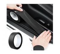 Protection Seuil de Porte Voiture Film Carbone pour Nissan Qashqai J12 Mild Hybrid 2022-2024 2025, Protecteur de Seuil de Garde de Porte de Voiture Autocollant Adhésif,5cmx5m