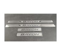 Protection Seuil de Porte Voiture pour Hyundai Bayon 2021 2022 2023 2024 2025, Bande Décorative Anti-Usure de Seuil Matériau en Acier Inoxydable, 4Pcs