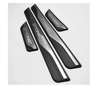 SANQIUTOU Protection Seuil de Porte Voiture pour Kia Stonic 2017-2022 2023 2024, Bande Décorative Anti-Usure de Seuil Matériau en Acier Inoxydable, 4Pcs