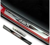 Protection Seuil de Porte Voiture pour Mitsubishi ASX 2015-2020 2021 2022 2023, Bande Décorative Anti-Usure de Seuil Matériau en Acier Inoxydable, 4Pcs