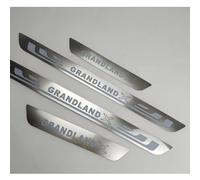 Protection Seuil de Porte Voiture pour Vauxhall Opel Grandland X, Bande Décorative Anti-Usure de Seuil Matériau en Acier Inoxydable, 4Pcs