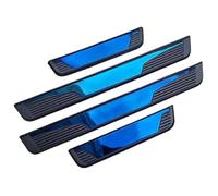 Protection Seuil de Porte Voiture pour VW Golf 7 7.5 8 MK7 MK8 R 2020, Plaques Plinthes Acier Inoxydable Bienvenue Pédale Antidérapante Accessoires,A/Blue