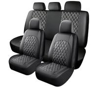 Protection Siège Auto pour Benz Klasse C W205 GLC X253 2016-2026 | Cuir matelassé en losange, imperméable, résistant aux rayures, protège vos sièges d'origine, nettoyage facile