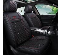 Protection Siège Ensembles Housse Coussin Siège Voiture Housses pour Nissan pour Note pour Almera pour X-Trail pour Feuille pour Teana pour Tiida pour Altima pour Juke pour Qashqai(Black Red Line)