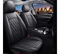 Protection Siège Ensembles Housse De Siège en Cuir Voiture pour Nissan pour Sentra pour Murano pour Maxima pour Teana J31 J32 pour Pathfinder pour X-Trail pour Qashqai J10(Noir,Standard)