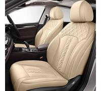 Protection Siège Ensembles Housse De Siège Voiture Personnalisée en Cuir pour Ford pour Everest pour Territoire pour Explorer pour Mustang pour Ranger(Beige,C)