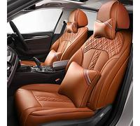 Protection Siège Ensembles Housse De Siège Voiture Personnalisée en Cuir pour Ford pour Everest pour Territoire pour Explorer pour Mustang pour Ranger(Brun,B)