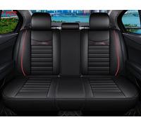 Protection Siège Ensembles pour Nissan pour Qashqai J10 J11 Housses Siège Voiture Cuir pour Juke pour Murano Z51 pour X Trail T31 pour Versa pour Teana J32 pour Almera G15(Black Red Line)