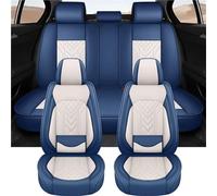 Protection Siège Pour Peugeot 301 Housse De Siège De Voiture Ensemble Complet Protecteur En Cuir PU Accessoires Intérieure Universels(Bleu)