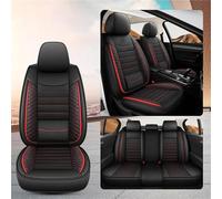 Protection Siège Pour Suzuki Pour Vitara Housses De Siège De Voiture Ensemble Complet Accessoires De Décoration Intérieure En Cuir(Noir rouge)