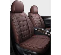 Protection Siège pour VW pour Polo pour Atlas pour Jetta PU Cuir 5 Places Housse Siège Voiture pour Bora pour EOS pour Sharan pour Variante pour Coccinelle pour Scirocco(Café,Standard)