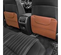 Protection Siège Voiture 2 Pièces pour Dodge Durango/Hornet/Charger/Challenger/Caravan/Neon Kick Mats Organisateur Voiture Protections Dossier de siège Voiture,Brown