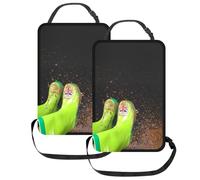 Protection Siege Voiture Enfant, 2 Pièce Protege Siege Voiture Arrière, Impermérable Protège de Kick Mat, Coussin de Protecteur Anti-Coup de Pied pour Sièges Auto Avant, éviter Rayures et Saleté