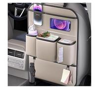 Protection Siege Voiture pour VW Jetta K70 Kaefer Lupo Magotan Multivan, Organisateurs de Voiture, Protection Siege Imperméable avec Multi-Poches Rangements et Support Transparent(Beige,One)