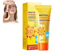 Protection solaire à la vitamine C SPF 60+, 40 g, vitamine C Protect Fluide de protection solaire UV contre les taches sombres Protection solaire hydratante visage et corps, protège la peau contre les