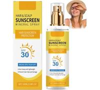 Protection Solaire Cheveux,Spray Solaire Spf 30 Pour Cheveux Et Cuir Chevelu, Non Gras, Protection Uv, EmpêChe La DéColoration Et Le SéChage, Protection Uv,Hair Sun Protection Spray