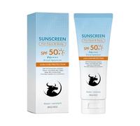 Protection solaire minérale SPF 50+ avec sébum de bœuf, formule ultra légère et matifiante pour le visage, invisible, protection contre les coups de soleil et les taches pigmentaires (1 pièce)