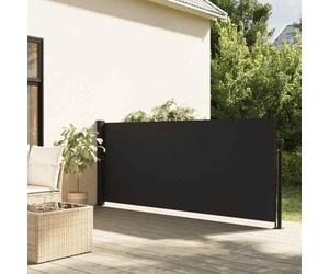 Protection solaire pour balcon, protection solaire, store latéral, extensible, noir, 120 x 600 cm, pour arrière-cour, véranda, pergola, terrasse, jardin et patio