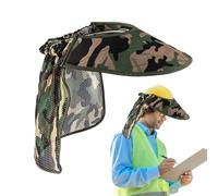 Protection solaire pour casque de protection de travail - Protection solaire pour casque, siège réglable, protection UV - Respirant - Pour le visage, la tête, le travail, la randonnée, le jardin, le