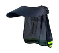 Protection solaire pour casque de sécurité | Pare-soleil en maille - Avec bande réfléchissante comme accessoire de sécurité pour les travailleurs du bâtiment, le jardinage, entrepôt