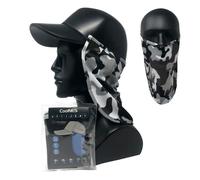 Protection Solaire pour la Nuque et Les Oreilles | Rabat Protège-Nuque Amovible Universel pour Casquettes | UPF 50+ | 5 Couleurs | 2019 Vouvelle Version (Camouflage)
