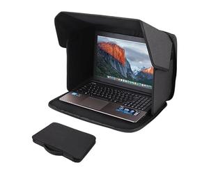 Protection solaire pour ordinateur portable Protection de la vie privée Pliable Portable Extérieur Anti-éblouissement Protection UV Capuche pour MacBook Pro 12-14 et 16 Pouces Travailler à l'extérieur