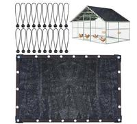 Protection Solaire pour Poulailler | Couverture De Cage À Poules avec Cordon À Boules,Filet Moustiquaire Toile D'ombrage Protection UV pour Serre Jardin Terrasse Pergola Balcon