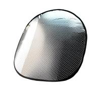 Protection solaire pour volant - pliable | Couvre Volannt - Protection Solaire Contre la Chaleur - Etanche pour SUV Camion Voyage Conduite Parking Été Anti-UV Argent Noir Accessoires Universels