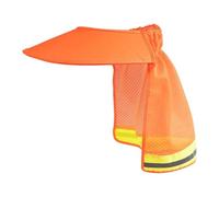 Protection solaire réfléchissante - Couleurs fluorescentes - Pour travailleurs du bâtiment - Gris fluorescent