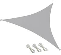 Protection solaire résistante aux UV, 3 m, toit triangulaire en voile, couverture de serre respirante pour terrasse, camping, jardin, piscine