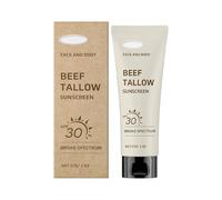 Protection solaire sébacée pour la peau - Protection solaire naturelle non parfumée - Non grasse - Anti-blanc - Pour l'extérieur - 60 ml - Film solaire (kaki, taille unique)