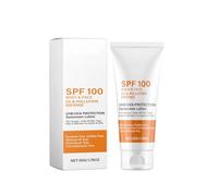 Protection solaire SPF 100 - Protection solaire instantanée - Protection solaire non grasse - Couverture hydratante parfaite - Non irritante pour bloquer la lumière du soleil et réparer en profondeur