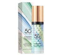 Protection solaire tricolore SPF50+ - Fond de teint - Imperméable et régulateur d'huile - Primaire d'isolation uniforme - Éclaircit et corrige le teint de la peau - Léger et respirant - Protection