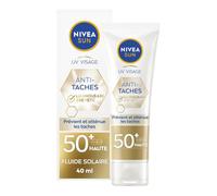 Protection Solaire Visage Fluide UV FPS 50+ - NIVEA SUN - Anti-tâches Luminous630 - Pack de 2x40ml