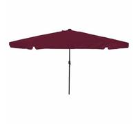Protection solaire - Voile d'ombrage - Pare-soleil - Protection contre le vent - Parasol de jardin - Rouge et noir - 395 x 395 x 245 cm - Pour chalet, camping, maisons de vacances, maisons d'hôtes