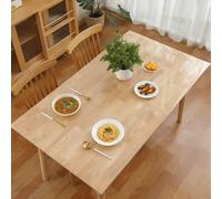 Protection Table Transparent 145 x 200 cm Anti Tache Nappe de Protection de Table Transparente Facile à Nettoyer pour Salle à Manger, Noel, Jardin, Fête, Mariage Ou Maison, Couleur transparente