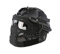 Protection Tactique Rapide de Type PJ Pistolet à air Molle et Casque de Protection Rapide Tactique de Paintball Masque Tactique ABS, Jeu CS de Chasse aux Sports de Plein air