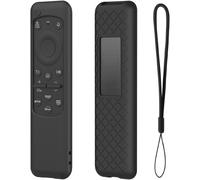 Protection Telecommande Silicone Pour Samsung Tv Bn59-01432D Bn59-01432J, Noir Coque Télécommande Avec Cordon Pour Samsung 2023 2024 Solar Cell Tm2360E Tm2361E