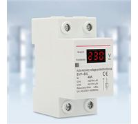 Protection Teleruttore 2 ModuliDevice DIN Rail Support Protecteur 230V 40A Automatique Récupération Sous-Tension de Surtension