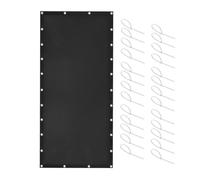 Protection thermique pour clôture de barbecue - Anti-flamme - Tapis de barbecue ignifuge - Couverture de réfrigérateur facile à utiliser derrière les grilles