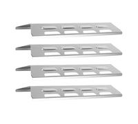 Protection Thermique pour Gril, 4 Plaques Universelles en Acier Inoxydable, Protections Thermiques pour Barbecue, Cuisine Jardin Barbecue Pique-Nique Grillade Camping