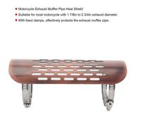 Protection thermique pour pot d'échappement de moto - Ajustement universel (or rose)