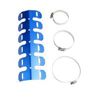 Protection thermique pour silencieux d'échappement de moto, compatible avec Yamaha YZ125 YZ250 YZ450F et Honda CRF 450X Bouclier Thermique(Blue)