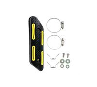 Protection thermique universelle pour silencieux d'échappement de moto Bouclier Thermique(Yellow)