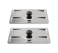 Protection Toaster pour anti-poussière 15x9.5cm Argent Protection | 2 incluses, ajustement sécurisé, design élégant, pour machine à pain, argent