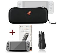 [ Protection Tout-en UN ] Dahyo Nintendo Switch Kit de Protection complet Nintendo Switch avec Accessoires incluant - Housse Nintendo Switch + Verre trempé pour Nintendo switch HD + Protection en Silicone Flexicase pour manettes Joy-Con de la Switch.